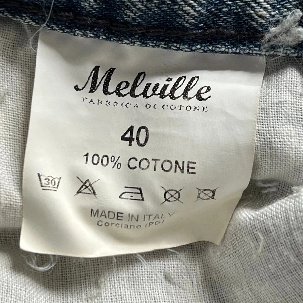 Brandy Melville Shorts Womens 26 Blue Distressed Denim Cut Off Cuffed High Waist - Picture 15 of 15
